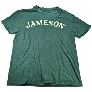Jameson T-Shirt Men’s Dark Green Medium Cotton Crew Neck Graphic Tee Bend Oregon